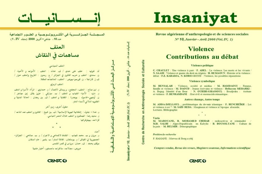 cover_caption 10 – Violence : contributions to the debates