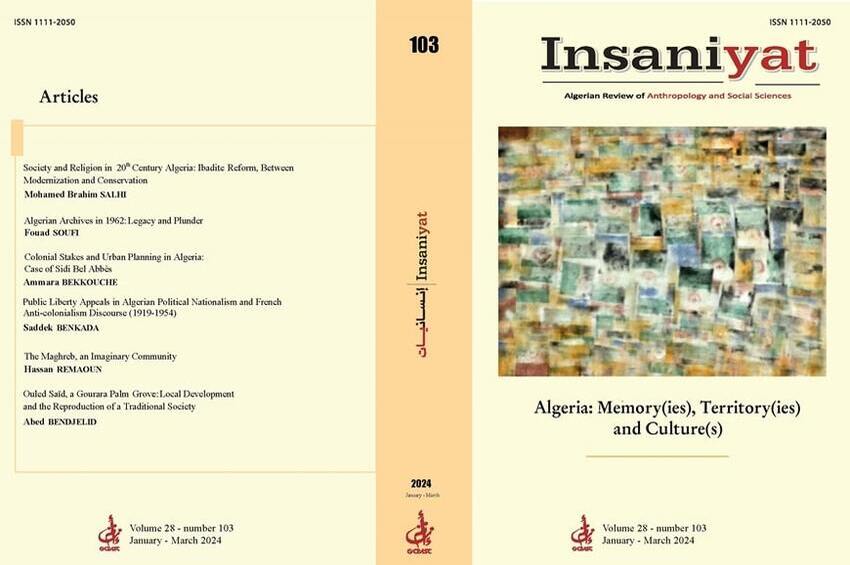 cover_caption 103 – Algeria : Memory(ies), territory(ies) and culture(s)