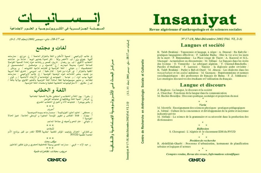 cover_caption 17-18 – Languages and society - Languages and discourse