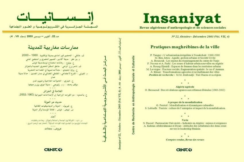 cover_caption 22 – Maghrebin township habits